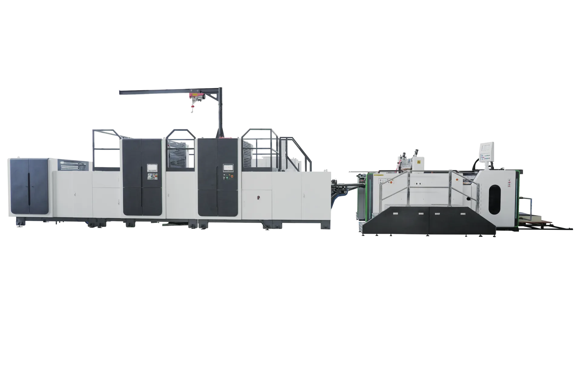 SAGLIN Screen Finishing Lines — cold foil, hologram and spot UV on the GST-1060 screen press