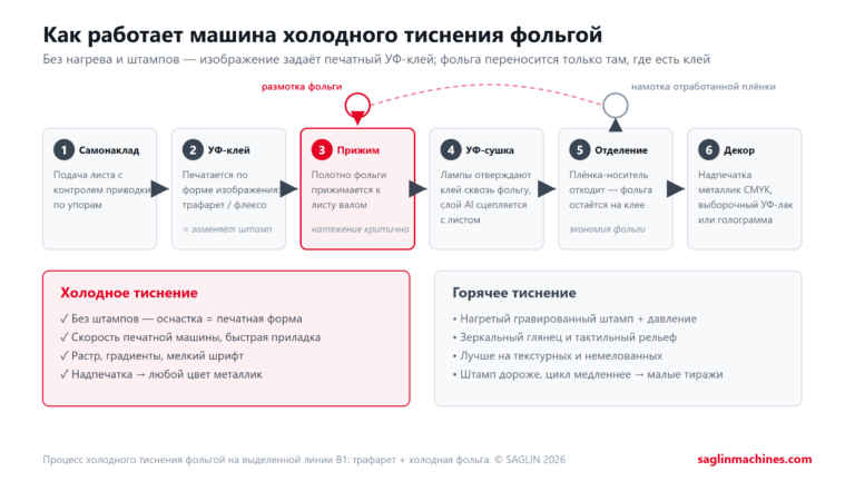 ашина холодного тиснения фольгой: принцип работы и цена